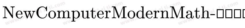NewComputerModernMath字体转换