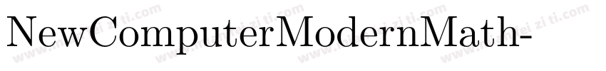 NewComputerModernMath字体转换