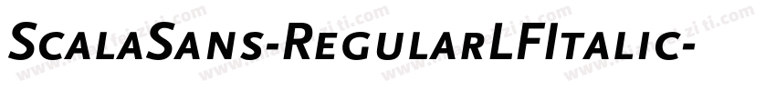 ScalaSans-RegularLFItalic字体转换