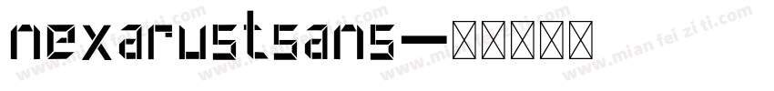 nexarustsans字体转换