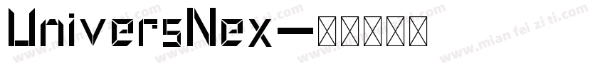 UniversNex字体转换
