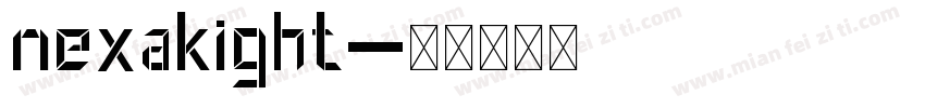 nexakight字体转换