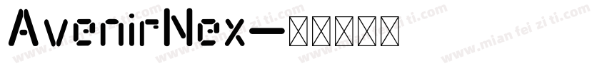 AvenirNex字体转换