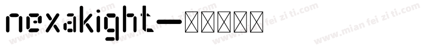nexakight字体转换