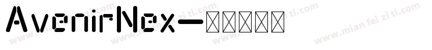 AvenirNex字体转换