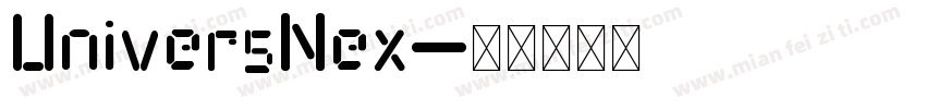 UniversNex字体转换