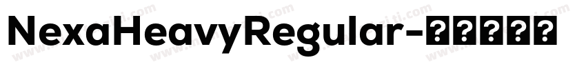 NexaHeavyRegular字体转换