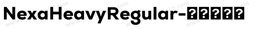 NexaHeavyRegular字体转换