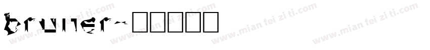 bruner字体转换