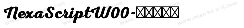 NexaScriptW00字体转换