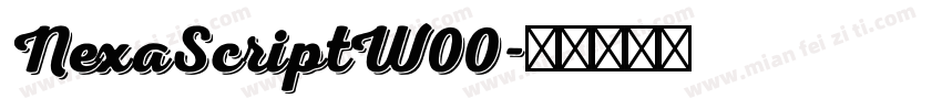 NexaScriptW00字体转换