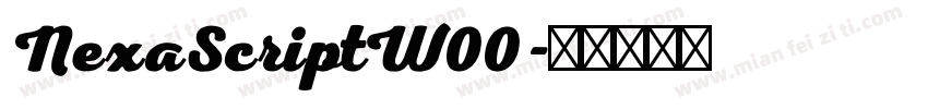 NexaScriptW00字体转换