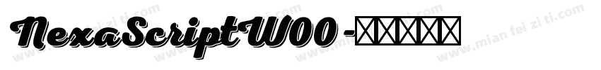 NexaScriptW00字体转换