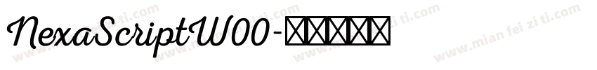 NexaScriptW00字体转换