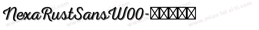 NexaRustSansW00字体转换