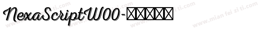 NexaScriptW00字体转换