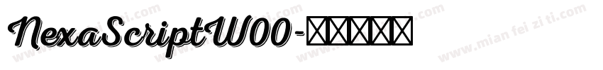 NexaScriptW00字体转换