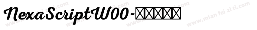 NexaScriptW00字体转换