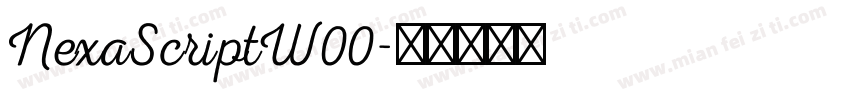 NexaScriptW00字体转换