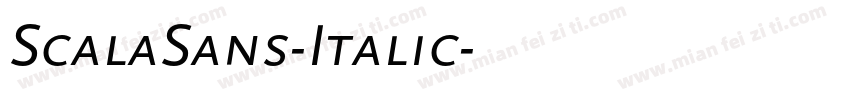 ScalaSans-Italic字体转换