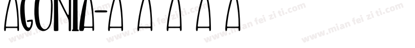 Agonia字体转换