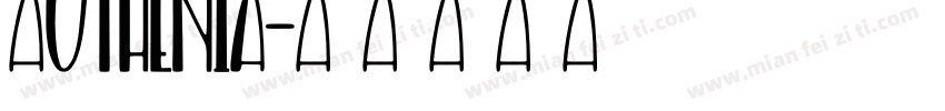 Authenia字体转换