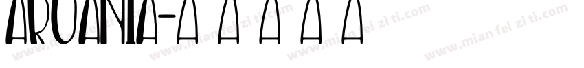 aroania字体转换