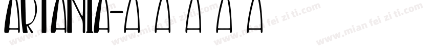 artania字体转换