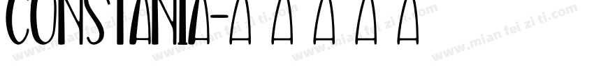 constania字体转换