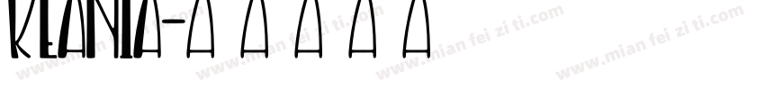 keania字体转换