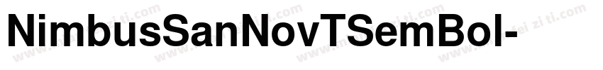 NimbusSanNovTSemBol字体转换