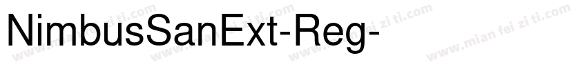 NimbusSanExt-Reg字体转换