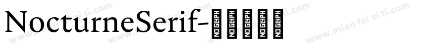 NocturneSerif字体转换