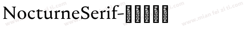 NocturneSerif字体转换