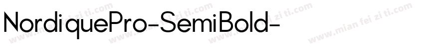 NordiquePro-SemiBold字体转换