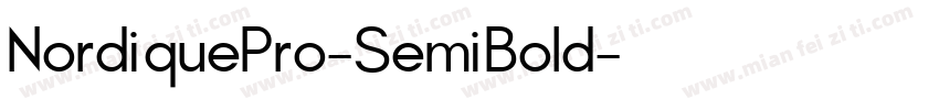 NordiquePro-SemiBold字体转换