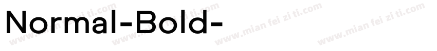 Normal-Bold字体转换