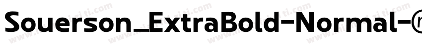 Souerson_ExtraBold-Normal字体转换