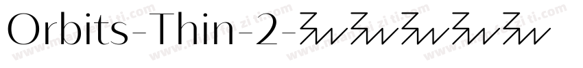 Orbits-Thin-2字体转换