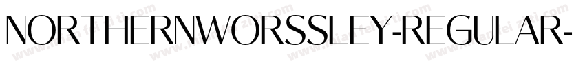 NorthernWorssley-Regular字体转换
