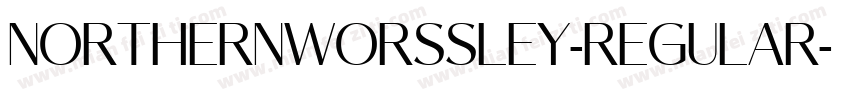 NorthernWorssley-Regular字体转换