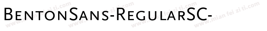 BentonSans-RegularSC字体转换