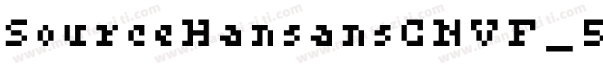 SourceHansansCNVF_56字体转换
