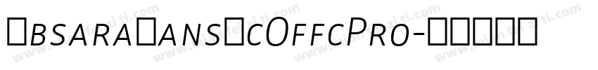 AbsaraSansScOffcPro字体转换