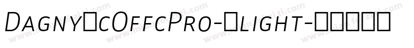 DagnyScOffcPro-Xlight字体转换