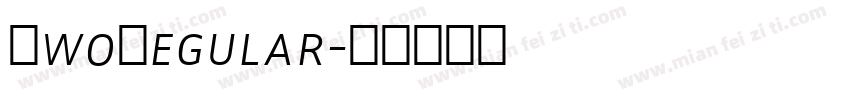 ZwoRegular字体转换