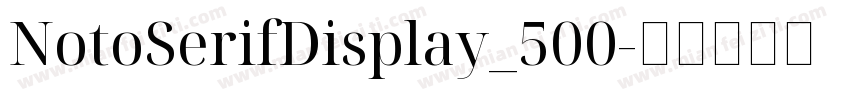 NotoSerifDisplay_500字体转换