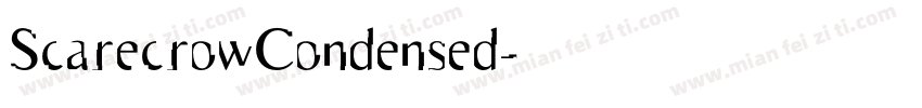 ScarecrowCondensed字体转换