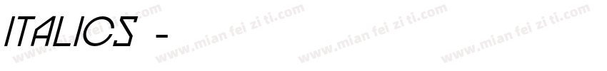 ITALICS字体下载字体转换