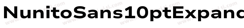NunitoSans10ptExpanded字体转换